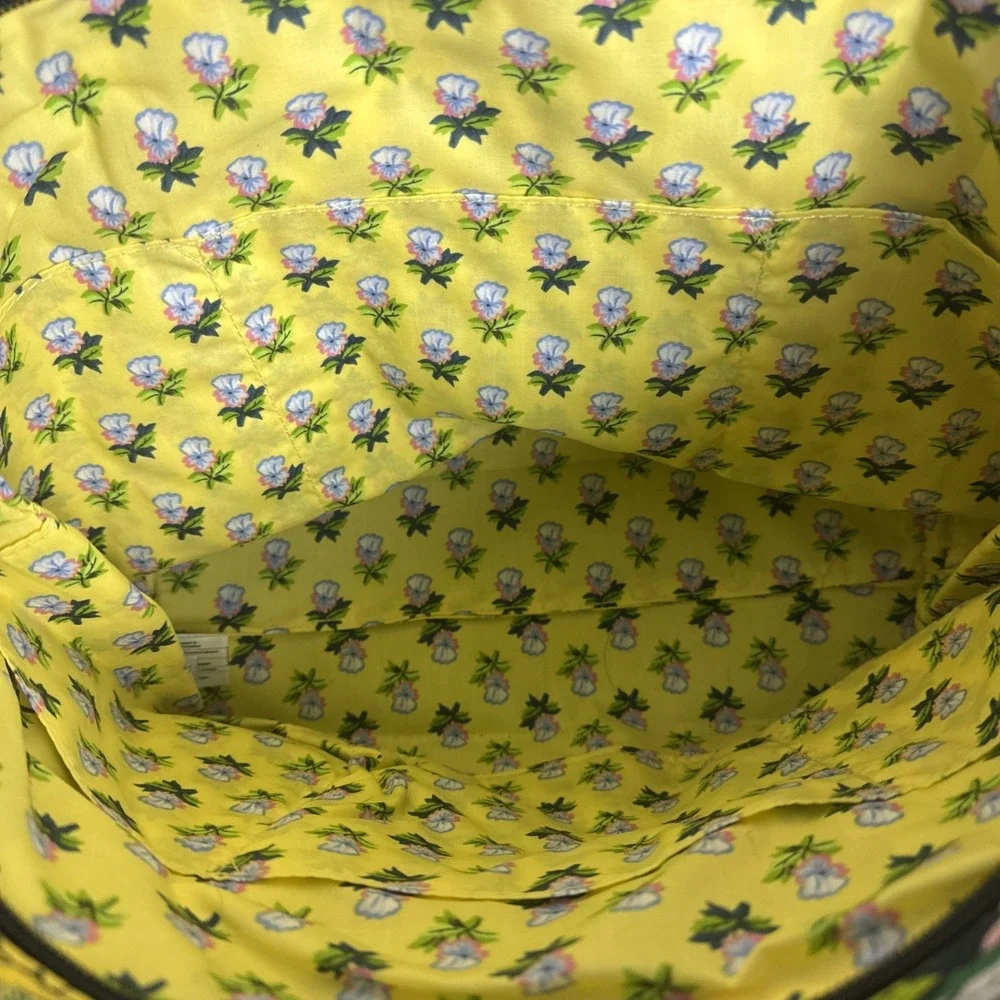 Vera‎ Bradley Bloom Boom Floral Quilted Cotton Fabric Large Tote Bag